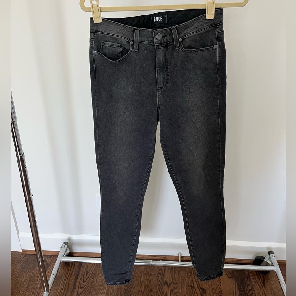 NWT Grey Paige Hoxton Ultra Skinny Jeans